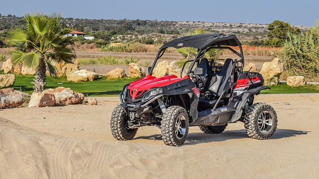 Dune buggy Downtown in Marina