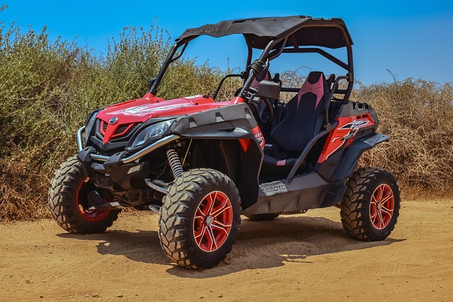 Dune buggy Downtown in Marina