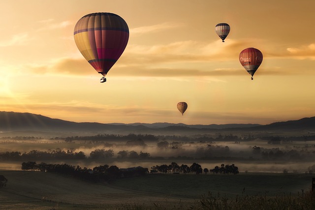 Hot air balloon Downtown